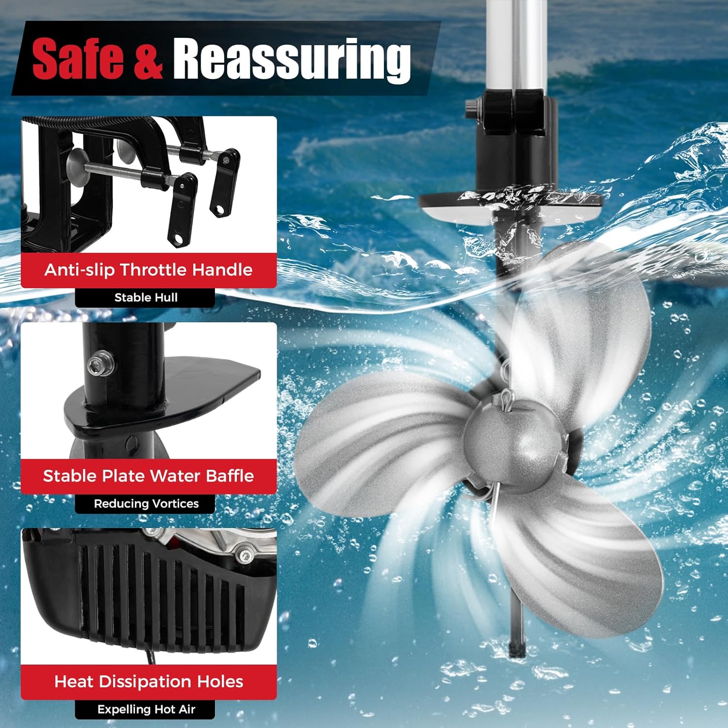 Motore Fuoribordo 4HP, 4 Tempi - Fishing Boat Outboard Motor recensione e prezzo